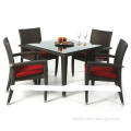 Outdoor Patio Wicker Furniture 5PC Modern Dining Set (CNS-1025)